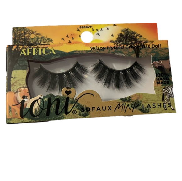 ioni Other - ioni Africa Wispy Hybrid Crisscross Doll 3D faux Mink Lashes Falsies Eyelashes